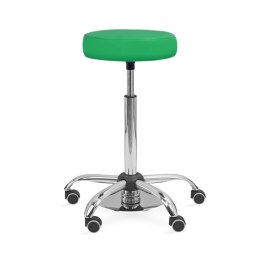UBM MEDICA ZIELONY 21 Siedzisko tapicerowane z nożną regulacją wysokości