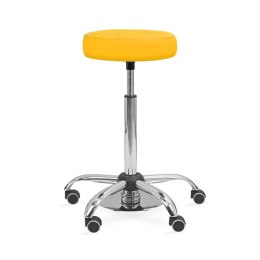 UBM MEDICA ŻÓŁTY 14 Siedzisko tapicerowane z nożną regulacją wysokości