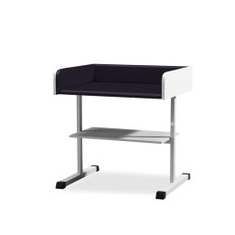 UBM SBN-P CZARNY 10 Stół do badania niemowląt z półką, konstrukcja stalowa, 960x750mm