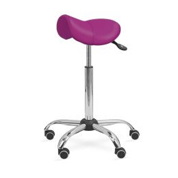 UBM ERGO STS FUKSJOWY 19 Taboret medyczny siodłowy, tapicerowany