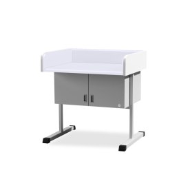 UBM SBN-S BIAŁY 01 Stół do badania niemowląt z szafką, osłony plastikowe