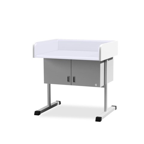 UBM SBN-S BIAŁY 01 Stół do badania niemowląt z szafką, osłony plastikowe