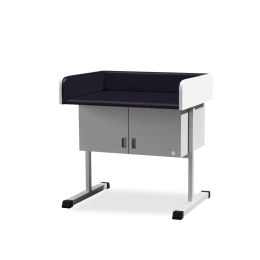 UBM SBN-S CZARNY 10 Stół do badania niemowląt z szafką, osłony boczne