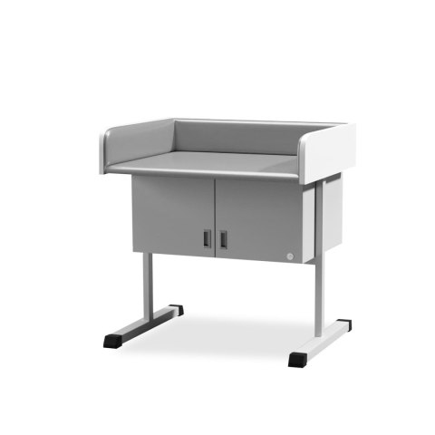 UBM SBN-S SZARY 16 Stół do badania niemowląt z szafką, osłony plastikowe