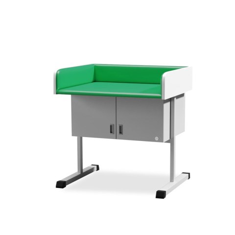 UBM SBN-S ZIELONY 21 Stół do badania niemowląt, z szafką, 960 × 750 × 990 mm