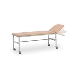 UBM SR-M BEŻOWY 03 Stół rehabilitacyjny, leżanka na kółkach z uchwytem na prześcieradło