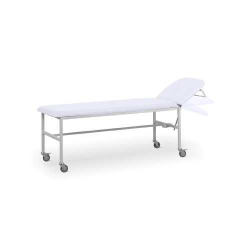 UBM SR-M BIAŁY 01 Kozetka medyczna z regulacją i kółkami, 188×55 cm
