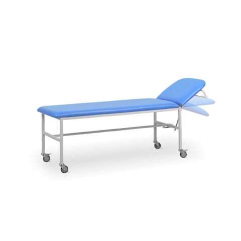 UBM SR-M NIEBIESKI 07 Stół rehabilitacyjny, leżanka medyczna z kółkami, 180 kg