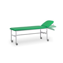 UBM SR-M ZIELONY 21 Stół rehabilitacyjny, leżanka z kółkami i uchwytem na prześcieradło