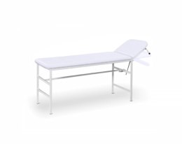 UBM SR-P BIAŁY 01 Kozetka lekarska podwyższana z wieszakiem, stół rehabilitacyjny