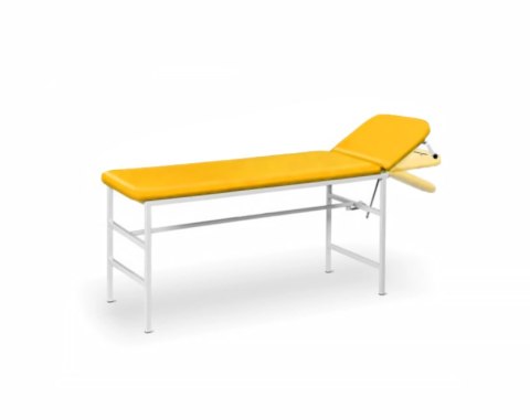 UBM SR-P ŻÓŁTY 14 Kozetka lekarska podwyższana z wieszakiem, stół rehabilitacyjny
