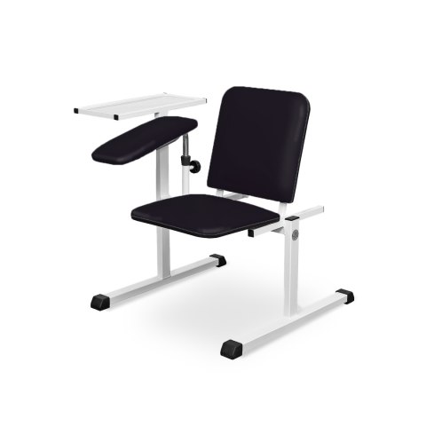 UBM ST-01 CZARNY 10 Fotel do pobierania krwi, z regulacją podłokietników i oparcia