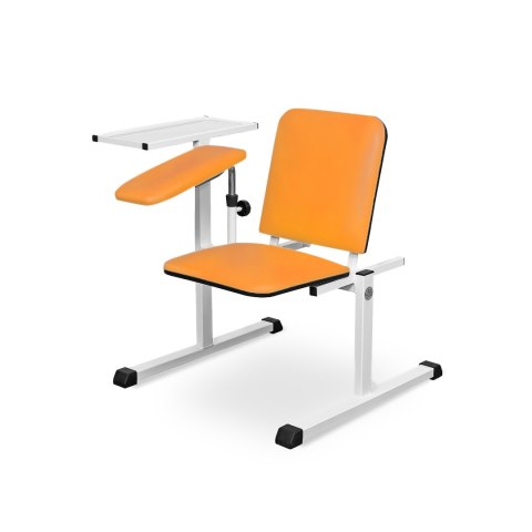 UBM ST-01 POMARAŃCZOWY 17 Fotel do pobierania krwi, z regulowanymi podłokietnikami