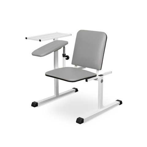 UBM ST-01 SZARY 16 Fotel do pobierania krwi, z reg. podłokietnikami i oparciem