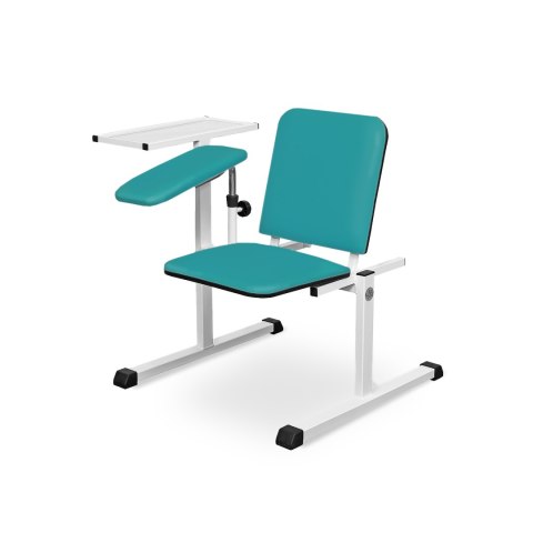 UBM ST-01 ZIELEŃ MEDYCZNA 06 Fotel do pobierania krwi, z podłokietnikami i regulacją