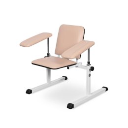 UBM ST-02 BEŻOWY 03 Fotel do pobierania krwi, z regulowanymi podłokietnikami