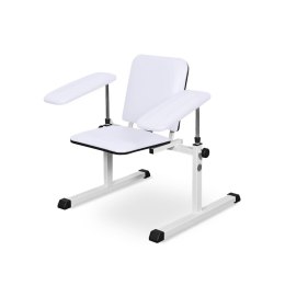 UBM ST-02 BIAŁY 01 Fotel do pobierania krwi, regulowane oparcie i podłokietniki