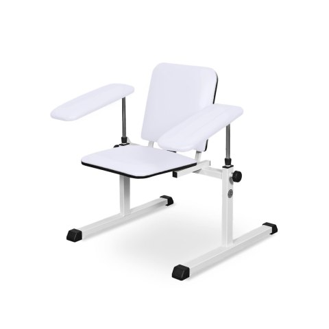 UBM ST-02 BIAŁY 01 Fotel do pobierania krwi, regulowane oparcie i podłokietniki