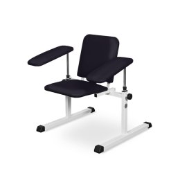 UBM ST-02 CZARNY 10 Fotel do pobierania krwi, z regulowanymi podłokietnikami