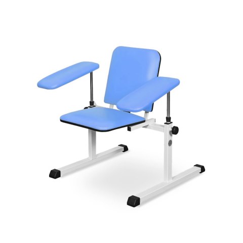 UBM ST-02 NIEBIESKI 07 Fotel do pobierania krwi i iniekcji, regulowane podłokietniki