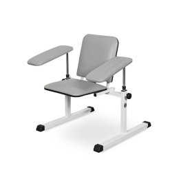 UBM ST-02 SZARY 16 Fotel do pobierania krwi, regulowane oparcie i podłokietniki