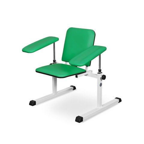 UBM ST-02 ZIELONY 21 Fotel do pobierania krwi i iniekcji, regulowany podłokietnik