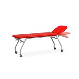 UBM STORE-M CZERWONY 11 Leżanka mobilna rehabilitacyjna z kołami, otwór na twarz