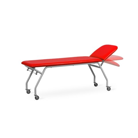 UBM STORE-M CZERWONY 11 Leżanka mobilna rehabilitacyjna z kołami, otwór na twarz