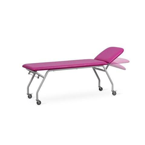 UBM STORE-M FUKSJOWY 19 Leżanka mobilna rehabilitacyjna z kołami, otwór na twarz