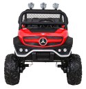 Mercedes Benz Unimog dla dzieci Terenowy Czerwony + Napęd 4x4 + Pilot
