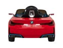 Autko BMW i4 na akumulator dla dzieci Czerwony + Wolny Start + EVA + Ekoskóra + Audio LED + Pilot