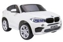 BMW X6M XXL dla 2 dzieci Biały SUV + Pilot + Ekoskóra