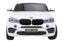 BMW X6M XXL dla 2 dzieci Biały SUV + Pilot + Ekoskóra