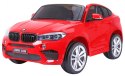 BMW X6M XXL dla 2 dzieci Czerwony SUV + Pilot + Ekoskóra