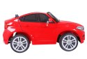 BMW X6M XXL dla 2 dzieci Czerwony SUV + Pilot + Ekoskóra