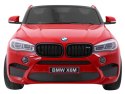 SUV BMW X6M XXL dla 2 dzieci Lakier Czerwony + Pilot + Ekoskóra