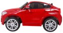 SUV BMW X6M XXL dla 2 dzieci Lakier Czerwony + Pilot + Ekoskóra