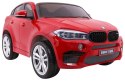SUV BMW X6M XXL dla 2 dzieci Lakier Czerwony + Pilot + Ekoskóra