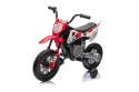 Motor PANTONE 361C na akumulator dla dzieci Czerwony + Panel audio + Wolny Start + Koła EVA