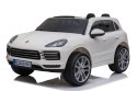 Porsche Cayenne S na akumulator dla dzieci Lakier Biały SUV + Pilot