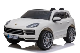 Porsche Cayenne S na akumulator dla dzieci Lakier Biały SUV + Pilot