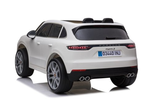 Porsche Cayenne S na akumulator dla dzieci Lakier Biały SUV + Pilot