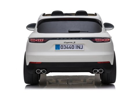 Porsche Cayenne S na akumulator dla dzieci Lakier Biały SUV + Pilot