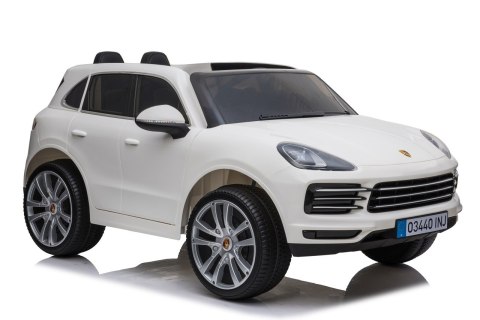 Porsche Cayenne S na akumulator dla dzieci Lakier Biały SUV + Pilot