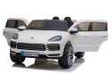 Porsche Cayenne S na akumulator dla dzieci Lakier Biały SUV + Pilot