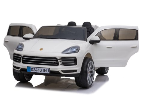 Porsche Cayenne S na akumulator dla dzieci Lakier Biały SUV + Pilot