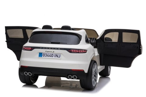 Porsche Cayenne S na akumulator dla dzieci Lakier Biały SUV + Pilot