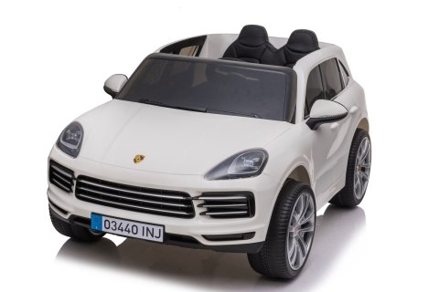 Porsche Cayenne S na akumulator dla dzieci Lakier Biały SUV + Pilot