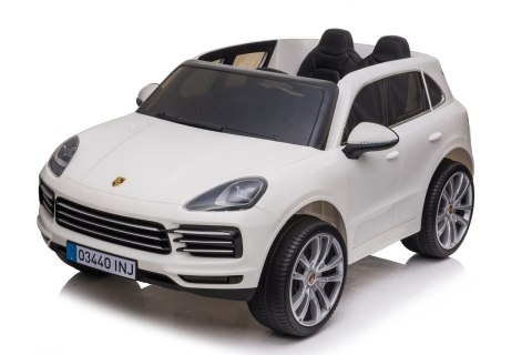 Porsche Cayenne S na akumulator dla dzieci Lakier Biały SUV + Pilot