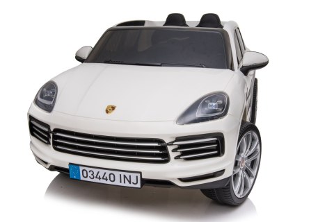 Porsche Cayenne S na akumulator dla dzieci Lakier Biały SUV + Pilot